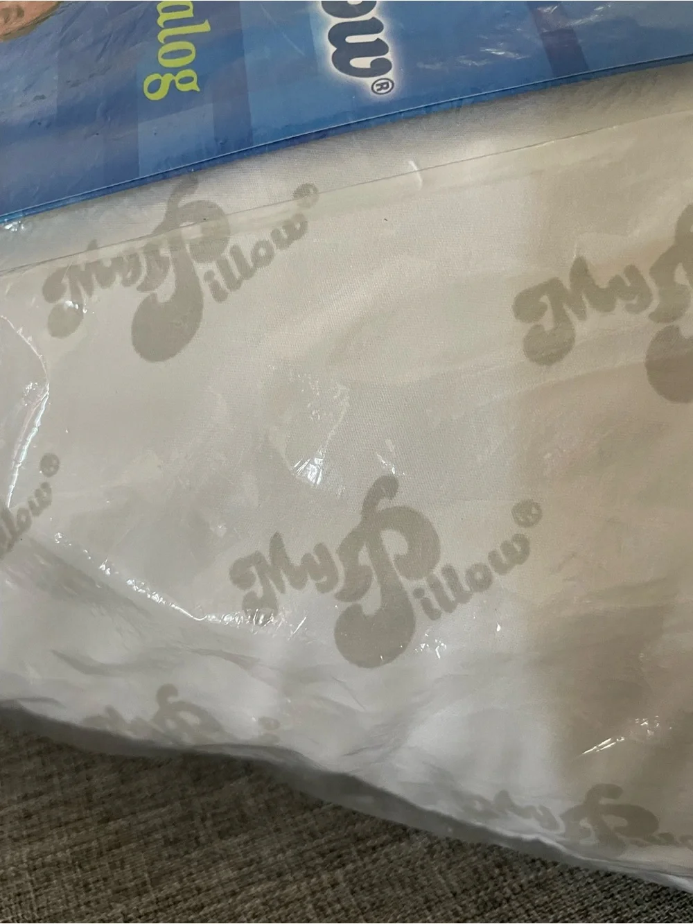 My Pillow Multi-Use Travel size 12” x 18” 100%COTTON LOGO PILLOW